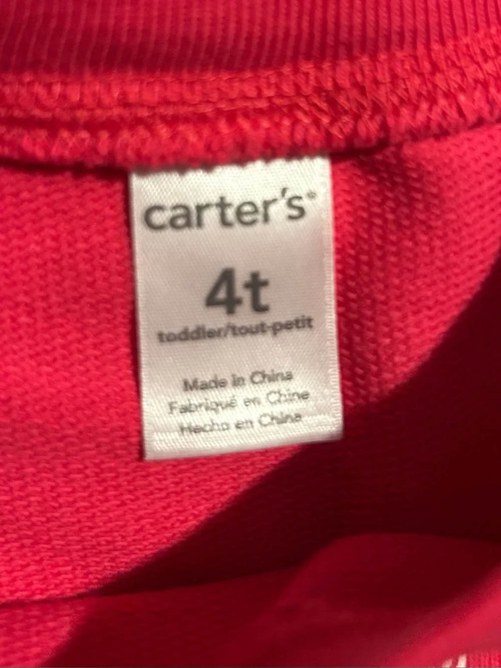 x3 Girls Size 4T Shirt Bundle - Children’s Place, Carter’s, Wonder Nation